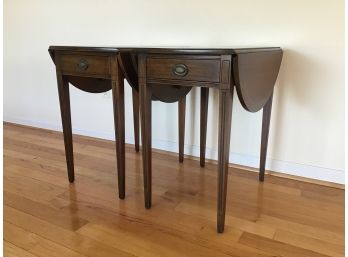 Pair Of Brandt Furniture Mahogany Pembroke Tables