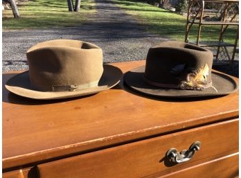 Mens Hats - Country Gentleman Felt Hat And Stetson Hat