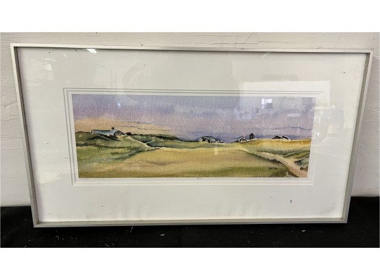 Pencil Signed And Titled Framed Watercolor