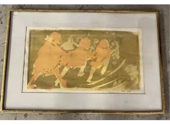 Signed, Numbered, And Framed Lithograph