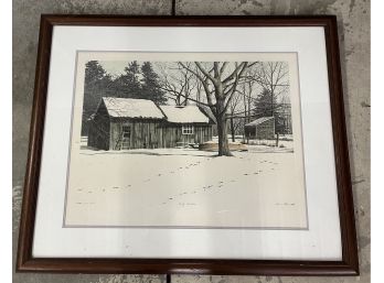 Country Framed Print 'Wolf Tracks'