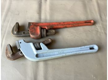 Lot Of 2 Pipe Wrenches