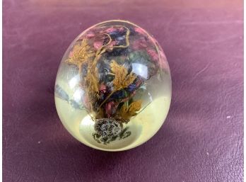 Floral Resin Paperweight