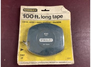 Unopened Stanley 100' Tape Measure