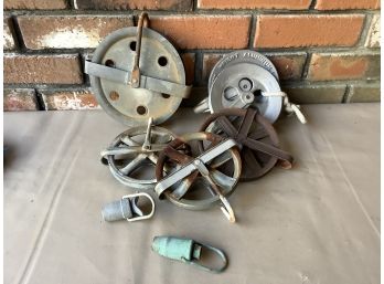 Lot Of Clothesline Pulleys