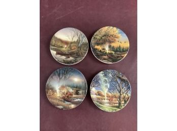 Set Of 4 'Camping Memories' Decorative Collector Plates