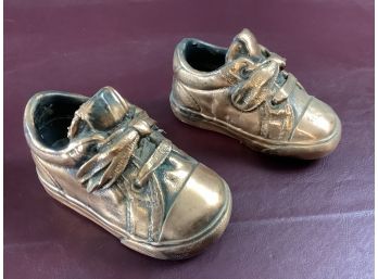 2 Bronze Baby Shoes