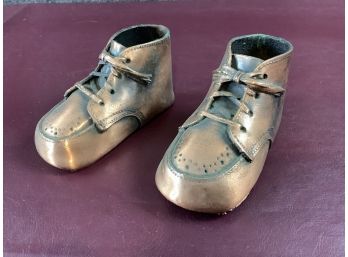 Bronze Pair Of Baby Shoes