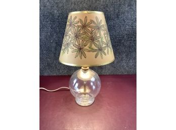 Small Clear Glass Table Lamp