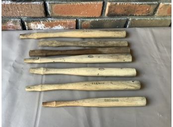 Lot Of 7 Wood Hammer Handles