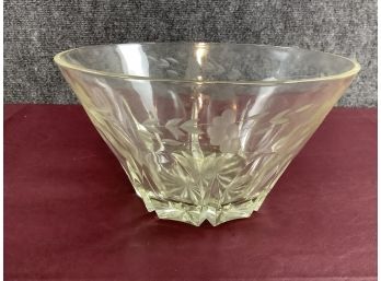 Clear Crystal Glass Punch Bowl