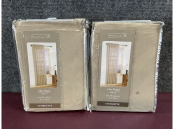 New In Package - 2 Home Trends Georgette Panels (54' W X 84' L)