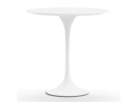 West Elm White Round Hourglass Tulip Table