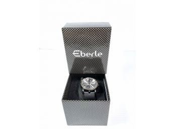 Eberle Womens Watch With Genuine Leather Band  'new' In Box