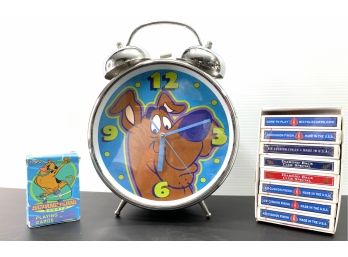 Scooby Doo Alarm Clock And Playing Cards