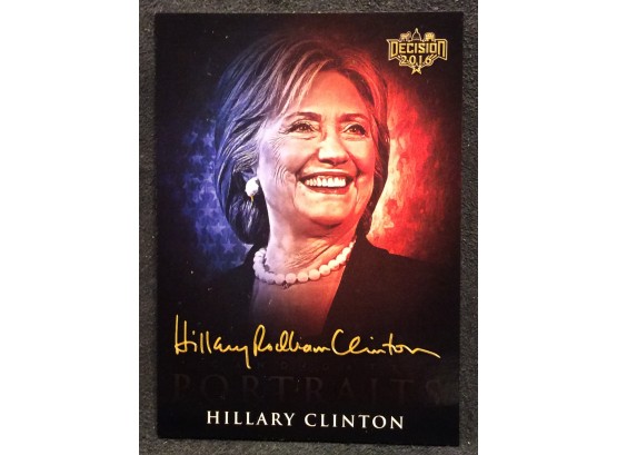 2016 Decision Candidate Portraits Hilary Clinton Card - Y