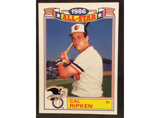 1987 Topps Cal Ripken All Star Insert Card - Y