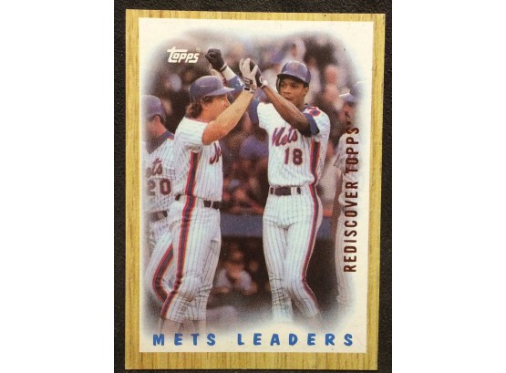 2017 Rediscover Topps 1987 New York Mets Leaders Darryl Strawberry - Y