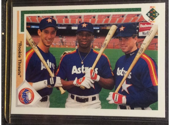 1991 Upper Deck Houston Astros Rookie Threats Jeff Bagwell - Y
