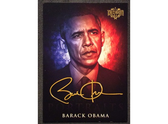 2016 Decision Candidate Portraits Barack Obama Card - Y