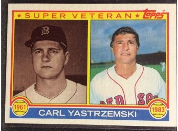 1983 Topps Super Veteran Carl Yastrzemski - L