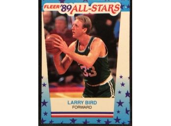 1989 Fleer All Stars Sticker Larry Bird - L