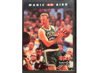 1992 Skybox USA Basketball Magic On Larry Bird - L