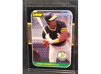 1987 Leaf Jose Canseco Rookie - Y