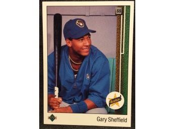 1989 Upper Deck Gary Sheffield Rookie Card - L