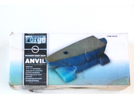 Central Forge 15- Lbs Rugged Cast Iron Anvil- NIB
