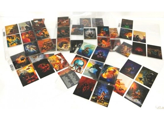 1995 Jeff Easley Fantasy Art Trading Cards By FPG In Ultra Pro Sleeves