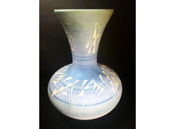 Navajo Pottery Vase Signed Mike Nav USA