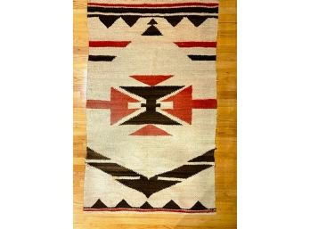 Mid Century Handwoven, Navajo Style Saddle/ Horse Blanket- Likely Made In New Mexico Area By An Amerindian