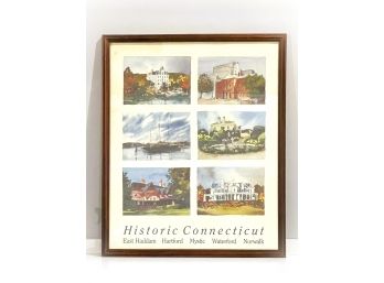 Historic Connecticut Watercolor Scenes