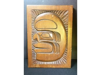 Signed George Matilpi- Kwadiotl ' Wild Man' Wood Carving