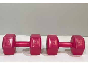 Flo360- 20 LB Dumbbell Set (10 Lbs. Each) Cross Training, Pink