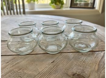 Set Of 6 Weck Candle Holders