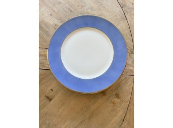Set Of 6 Richard Ginori Blue And Gold Service Plates- Retail $900