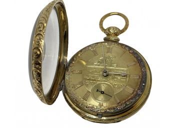 Vintage J. L. & B  Key Wind Pocket Watch (Q)