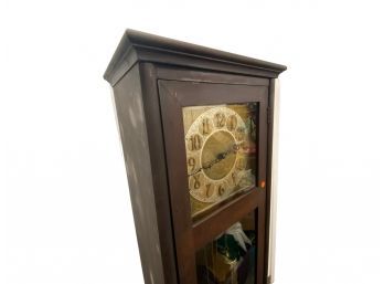 Tall Mahogany Grandfather Style Clock (ZZ)