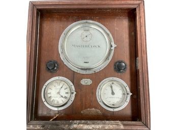 Very Rare Cartier Electric Master Clock - For A Ship 19' X 21' X 7'