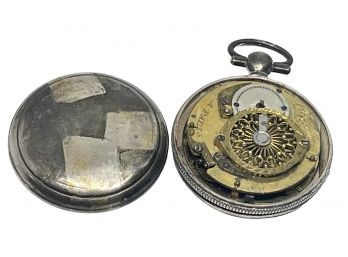 Rare Breguet De Paris Verge Fusee Movement Silver Pocket Watch (E)