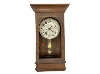 Antique Swiss Made Electric Battery Wall Clock (W)
