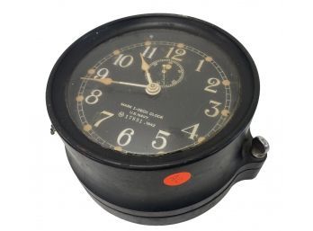 Vintage WW2 US Navy Mark I Deck Clock (AC)