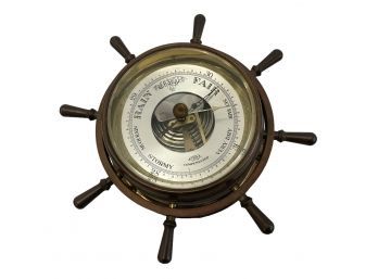 Vintage Salem Compensated Ships Wheel Barometer (BF)