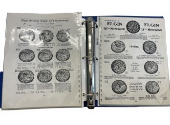 Notebook Containing Elgin Watch Company Ephemera From Early 20th Century