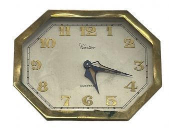 Rare Antique Cartier Electric Clock With Brille Works (C37)