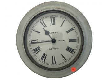 Antique Pul-Syn-Etic Impact Industrial Electric Clock (V)