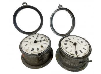Two Vintage Cartier Ship Clocks For Restoration (C22)