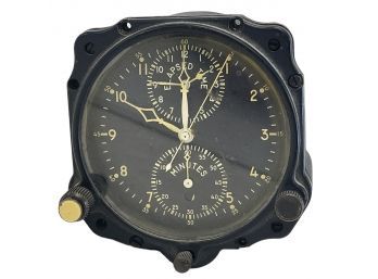 Rare WW2 Era Jaeger -Le Coultre US Military Aircraft Chronograph Clock (BM)